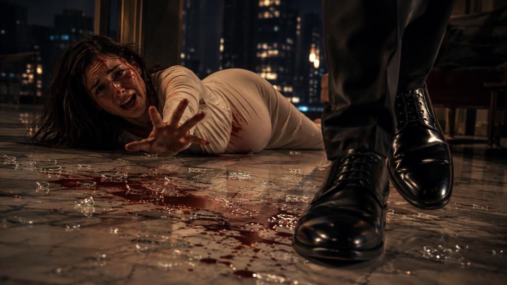 My billionaire husband left me bleeding on the floor to go to a party… 2