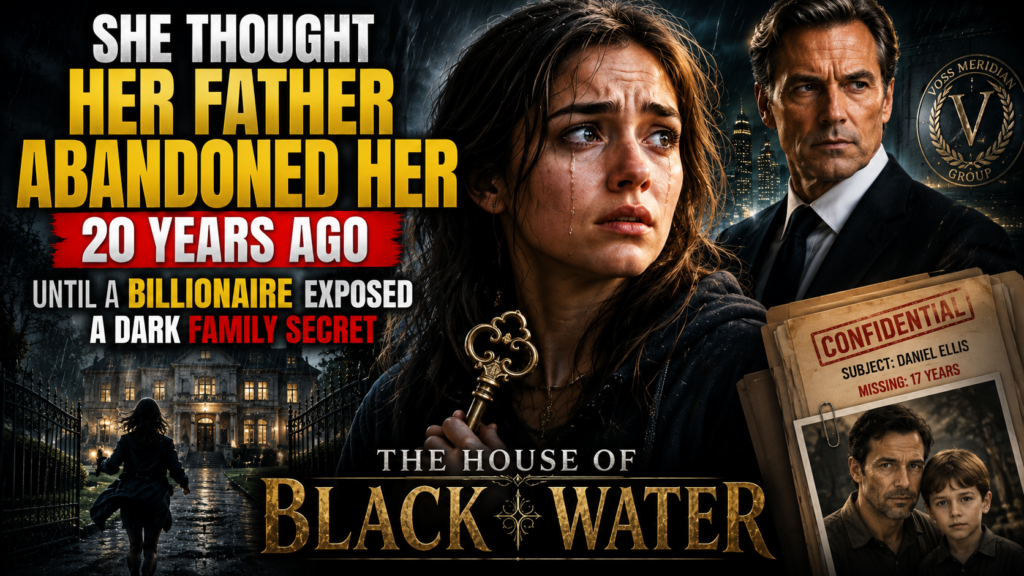 HE HOUSE OF BLACK WATER! She Thought Her Father Abandoned Her 20 Years Ago — Until a Billionaire Exposed a Dark Family Secret 1.2